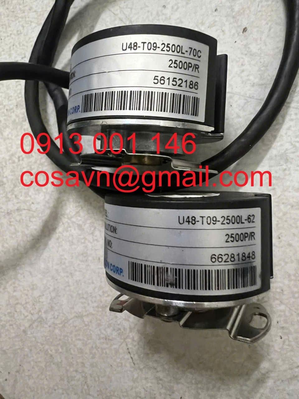 Nemicon  Bộ mã hóa vòng quay (incremental rotary encoder) U48-T09-2500L U48-T09-2500L